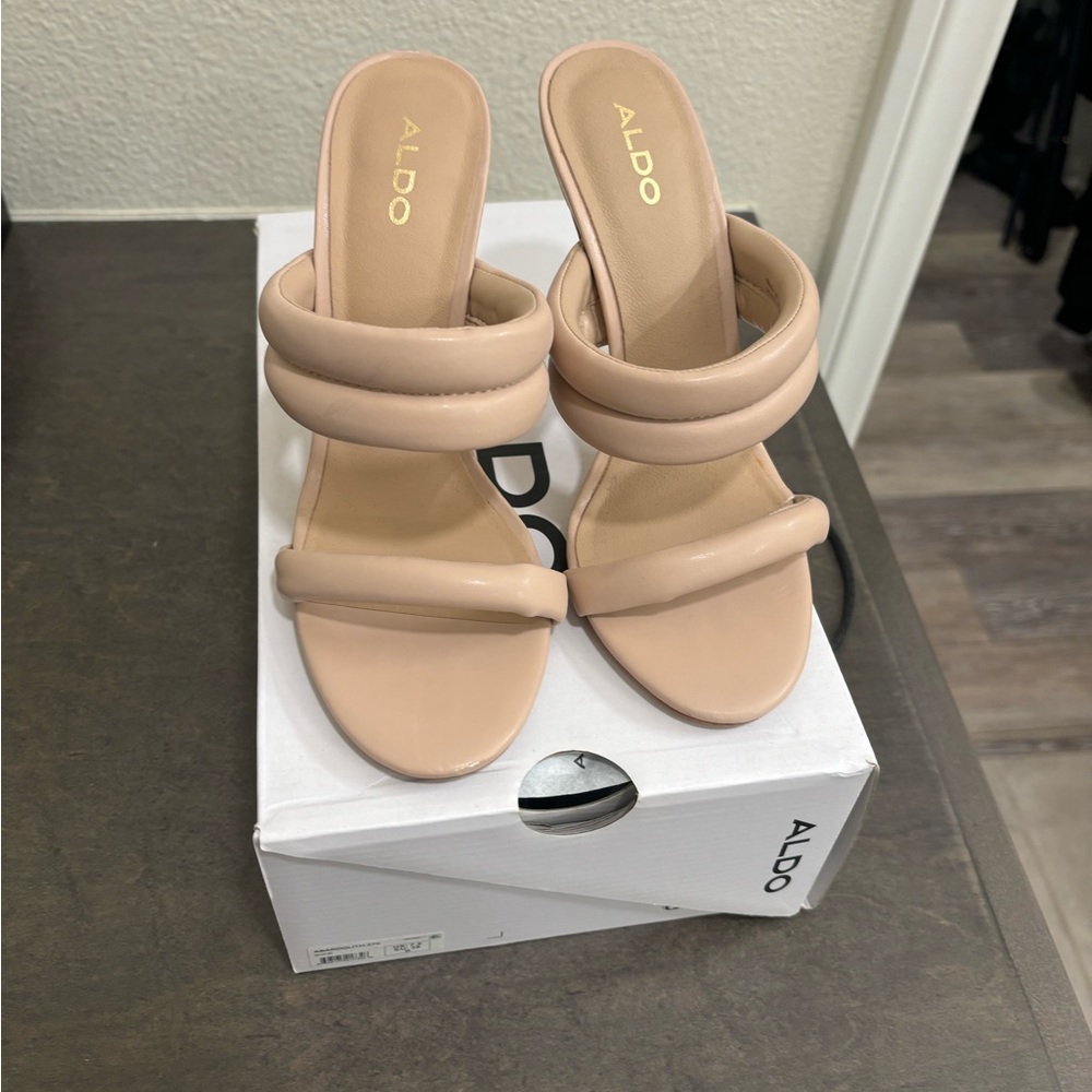 ALDO Blush Pink Heeled Sandals